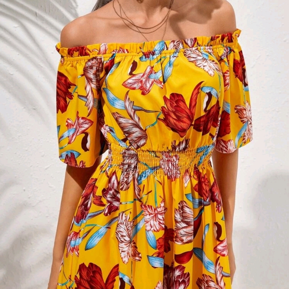 🌹 HOST PICK 🌹 SHEIN Off Shoulder Dress Size XL - Picture 4 of 6